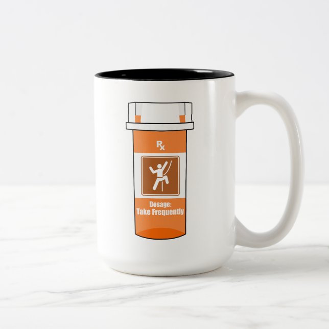 Tasse 2 Couleurs Escalade Est Ma Drogue (Droit)