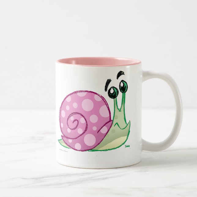 Tasse 2 Couleurs Escargot (Droit)