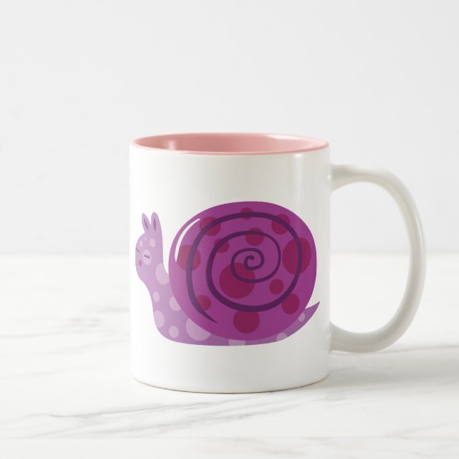 Tasse 2 Couleurs Escargot tacheté pourpre (Droit)