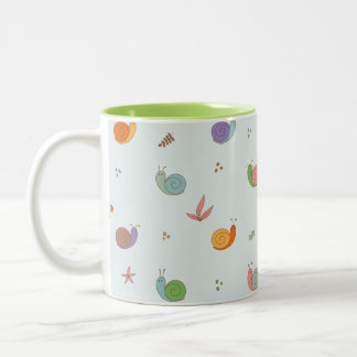 Tasse 2 Couleurs Escargots amusants