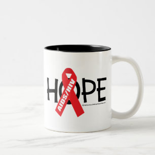 Tasse 2 Couleurs Espoir d'AIDS/HIV