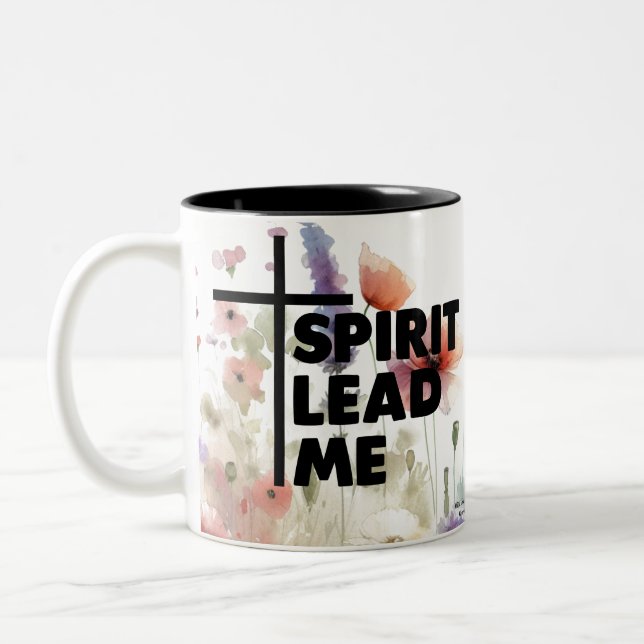 Tasse 2 Couleurs Esprit, conduis-moi Fleur moderne  (Gauche)