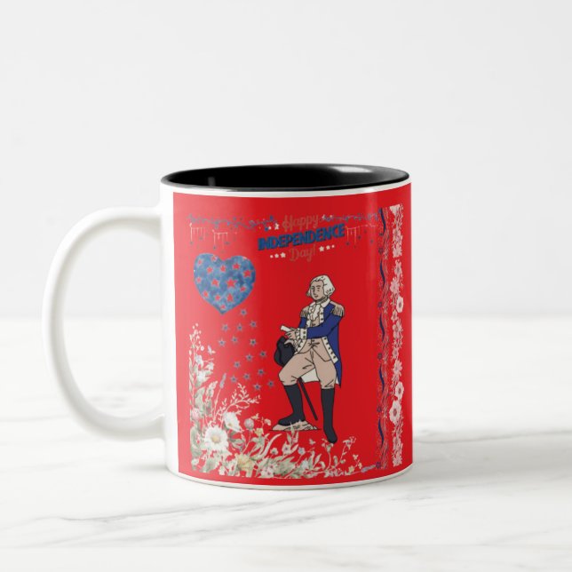 Tasse 2 Couleurs Esprit d'Indépendance Brillez de rouge (Gauche)