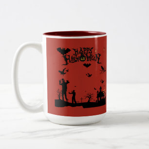 Tasse 2 Couleurs Esprits Sombres en Ébullition rouge brique