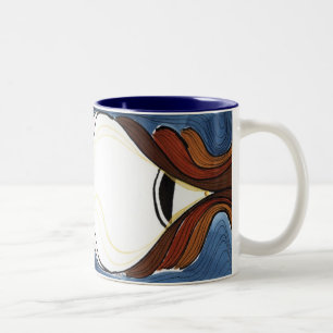 Tasse 2 Couleurs Est-ce que j'ose mange une pêche ?