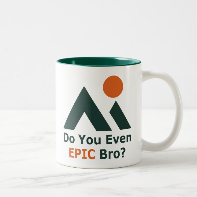Tasse 2 Couleurs Est-Ce Que Tu Epic Bro ? (Droit)