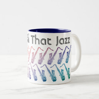 Tasse 2 Couleurs Et tout ce motif de jazz