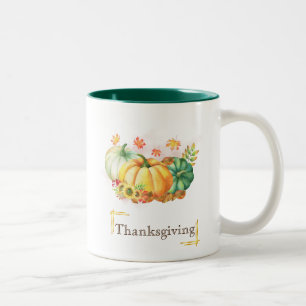 Tasse 2 Couleurs Etanchéité de la feuille d'automne Citrouilles Tha