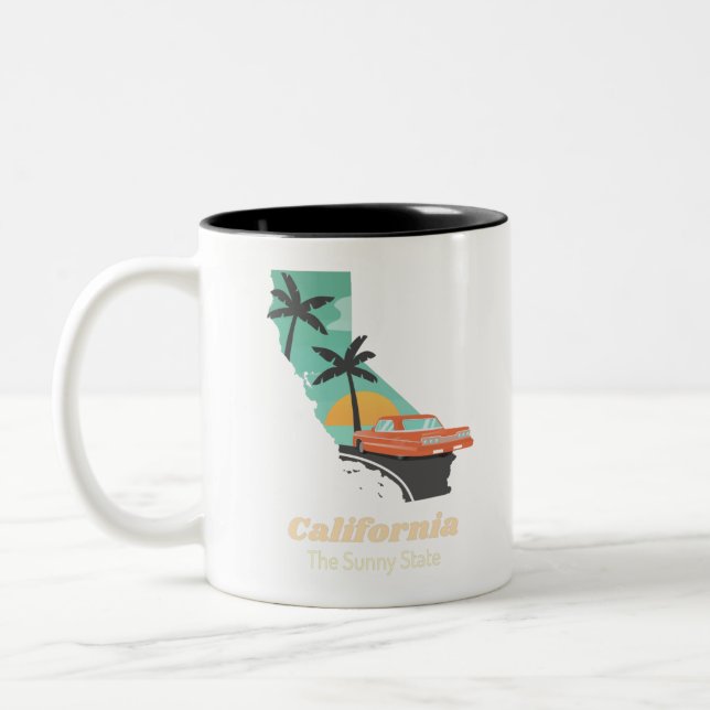 Tasse 2 Couleurs État de Californie Sunny (Gauche)