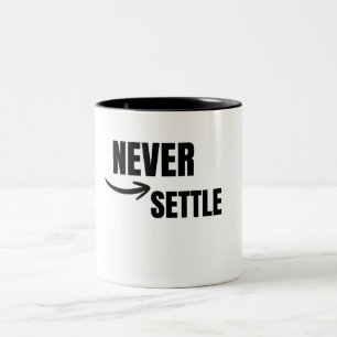 Tasse 2 Couleurs État d'esprit de réussite motivationnelle Ne jamai