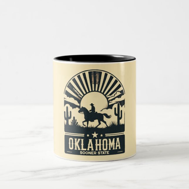 Tasse 2 Couleurs État d'Oklahoma Sooner (Centre)