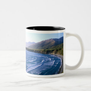 Tasse 2 Couleurs États-Unis, Californie, Big Sur, baie le long de l