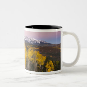 Tasse 2 Couleurs États-Unis, Colorado, montagnes Rocheuses.  L'aub