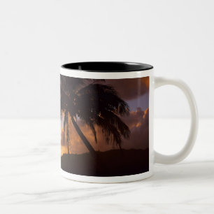 Tasse 2 Couleurs États-Unis, Hawaï, Kauai, Lever de soleil coloré d