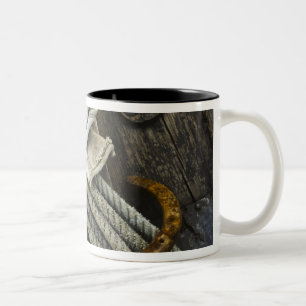 Tasse 2 Couleurs États-Unis, Nouveau-Mexique, Santa Fe. Gros plan d