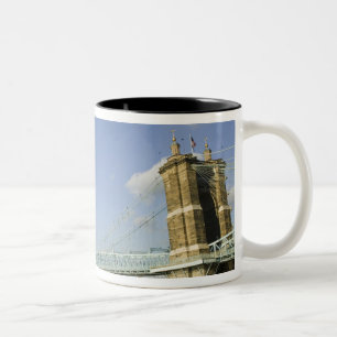 Tasse 2 Couleurs États-Unis, Ohio, Cincinnati : Roebling Suspension