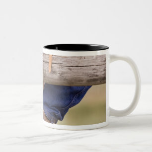 Tasse 2 Couleurs États-Unis, Oregon, Seneca, Ponderosa Ranch. Cow-b