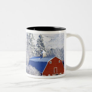 Tasse 2 Couleurs États-Unis, Washington, Methow Valley, Granges dan