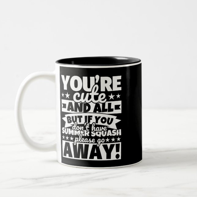 Tasse 2 Couleurs Été squash Lover Nourriture amusante (Gauche)