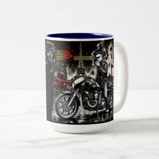 Tasse 2 Couleurs "Êtes-vous psychobilly ou motard ?"