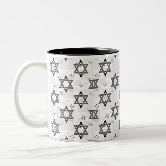 Tasse 2 Couleurs Étoile de David (Gauche)