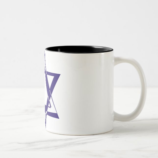 Tasse 2 Couleurs Étoile de David (Droit)
