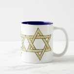Tasse 2 Couleurs Étoile de David de Matzoh<br><div class="desc">L'étoile de David de matzoh de pâque pour les vacances juives est adorable pour le seder de pesach et une carte de voeux juive d'amusement,  un décor à la maison,  un habillement de bébé ou un T-shirt pour la famille.</div>