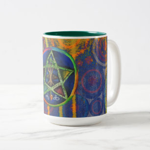 Tasse 2 Couleurs Étoile de vérité celtique