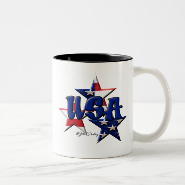 Tasse 2 Couleurs Étoile Etats-Unis (Droit)