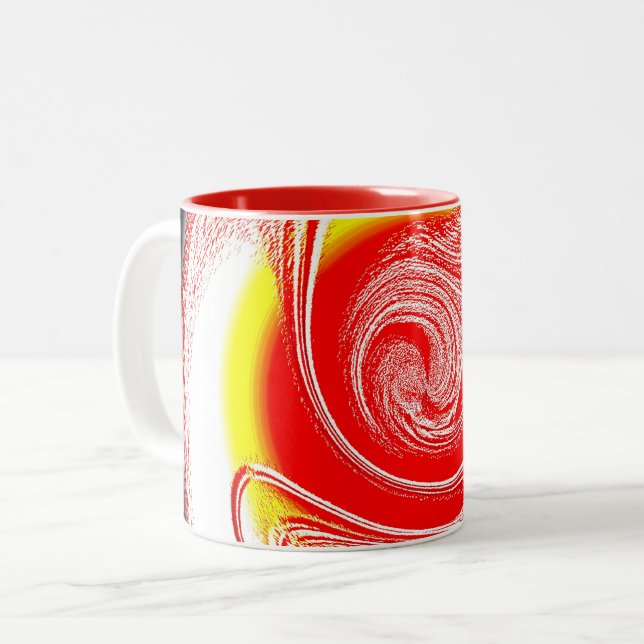 Tasse 2 Couleurs Étoile explosante (Devant gauche)