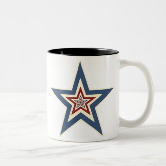Tasse 2 Couleurs Étoile rayée