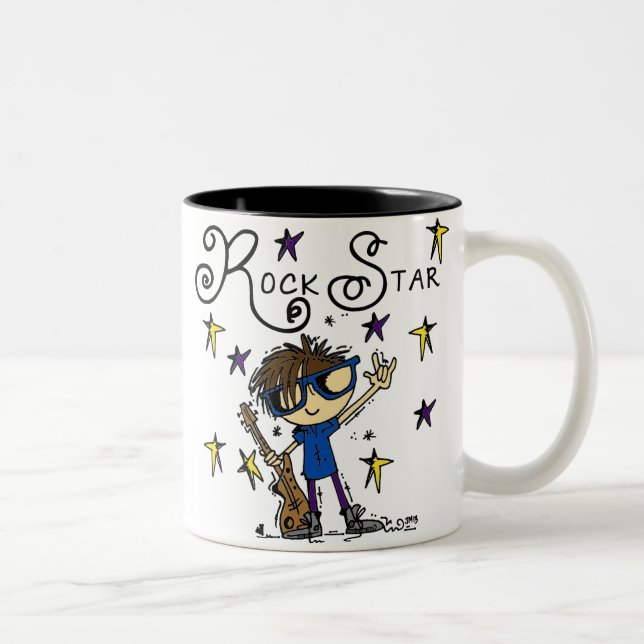 Tasse 2 Couleurs Étoile rock Brunette (Droit)