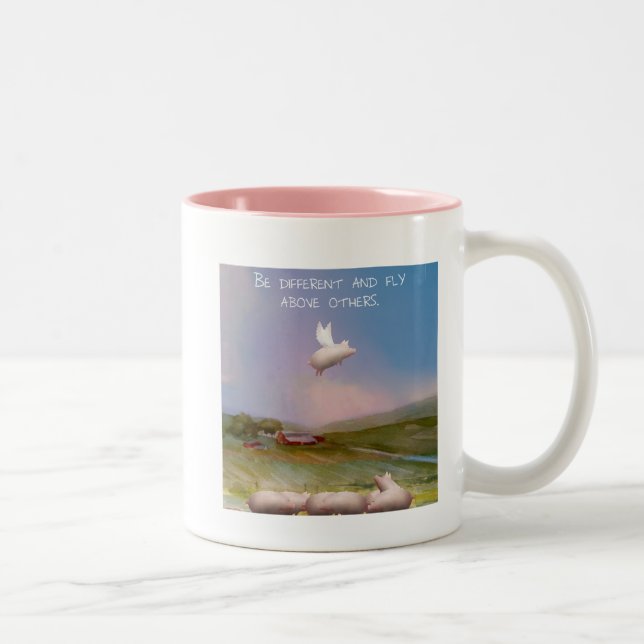 Tasse 2 Couleurs être différent (Droit)