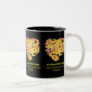 Tasse 2 Couleurs Être en amour citation : Ce sont ces petites chose