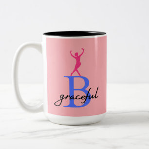Tasse 2 Couleurs Être gracieuse, une ballerine