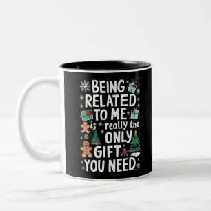 Tasse 2 Couleurs Etre Lié À Moi Noël Famille Noël Cadeau Noël