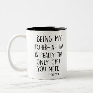 Tasse 2 Couleurs Être mon beau-père est vraiment le seul cadeau q