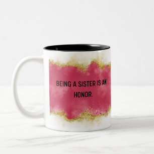 Tasse 2 Couleurs Être une tante est inestimable rose deux côtés