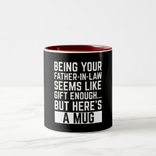 Tasse 2 Couleurs Être votre beau-père semble être un cadeau suffisa