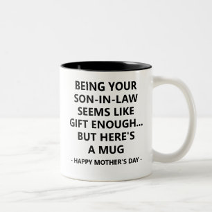 Tasse 2 Couleurs Être votre gendre est un cadeau suffisant M drôle