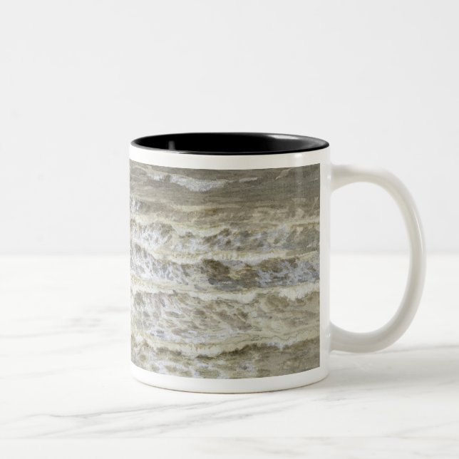 Tasse 2 Couleurs Étude des vagues (lavage de gris et de brun, (Droit)