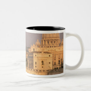 Tasse 2 Couleurs Europe, Italie, Rome, Vatican. Basilique San