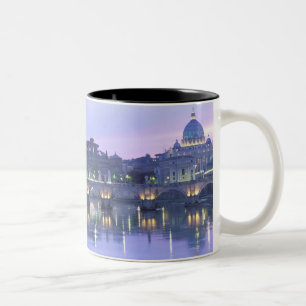 Tasse 2 Couleurs Europe, Italie, Rome, Vatican. St. Peter's &