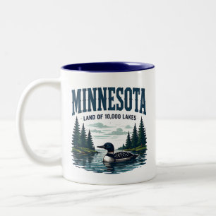 Tasse 2 Couleurs Évasion au pays des lacs du Minnesota