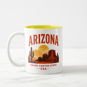 Tasse 2 Couleurs Évasion du canyon du désert d'Arizona