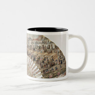 Tasse 2 Couleurs Éventez dépeindre la plaza de la Cebada, Madrid