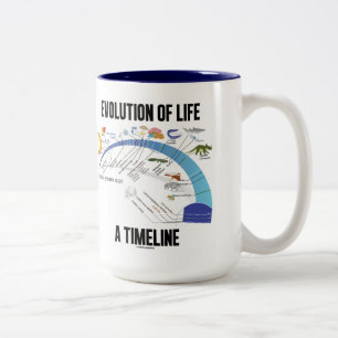 Tasse 2 Couleurs Évolution de la vie une chronologie (biologie)