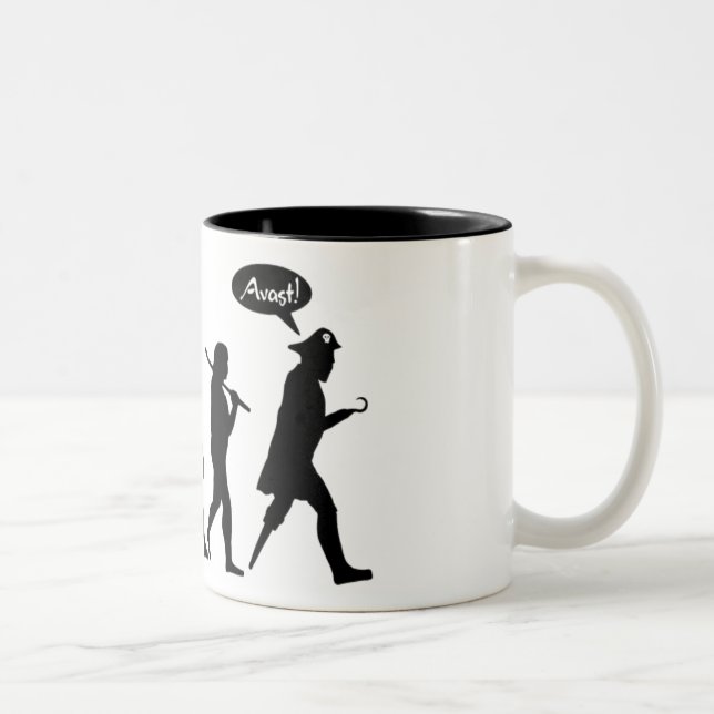 Tasse 2 Couleurs Évolution Drinkware de pirate (Droit)