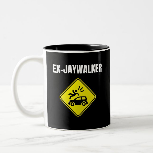 Tasse 2 Couleurs Ex Jaywalker - Alcoolique Propre Et Sobre (Gauche)