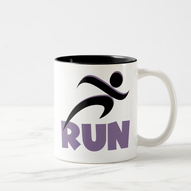 Tasse 2 Couleurs EXÉCUTER Purple (Droit)
